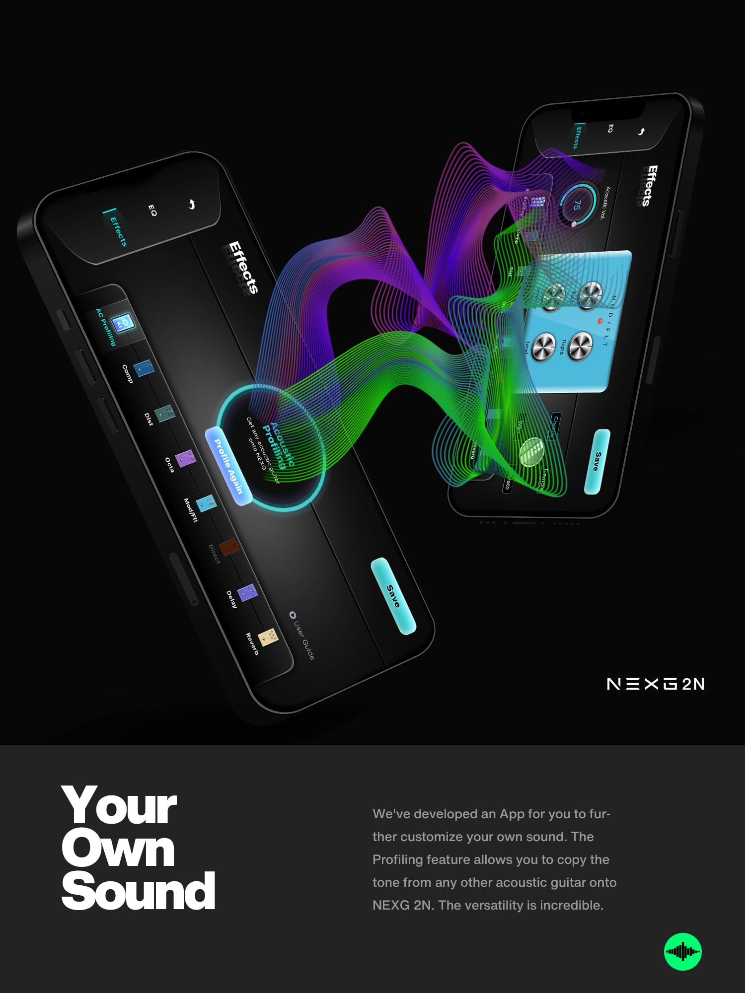 Enya Acoustic-Electric Carbon Fiber Classical Nylon String Travel Guitar NEXG 2N Smart Acustica Electric Guitarra & Magnetic Strap - Image 6