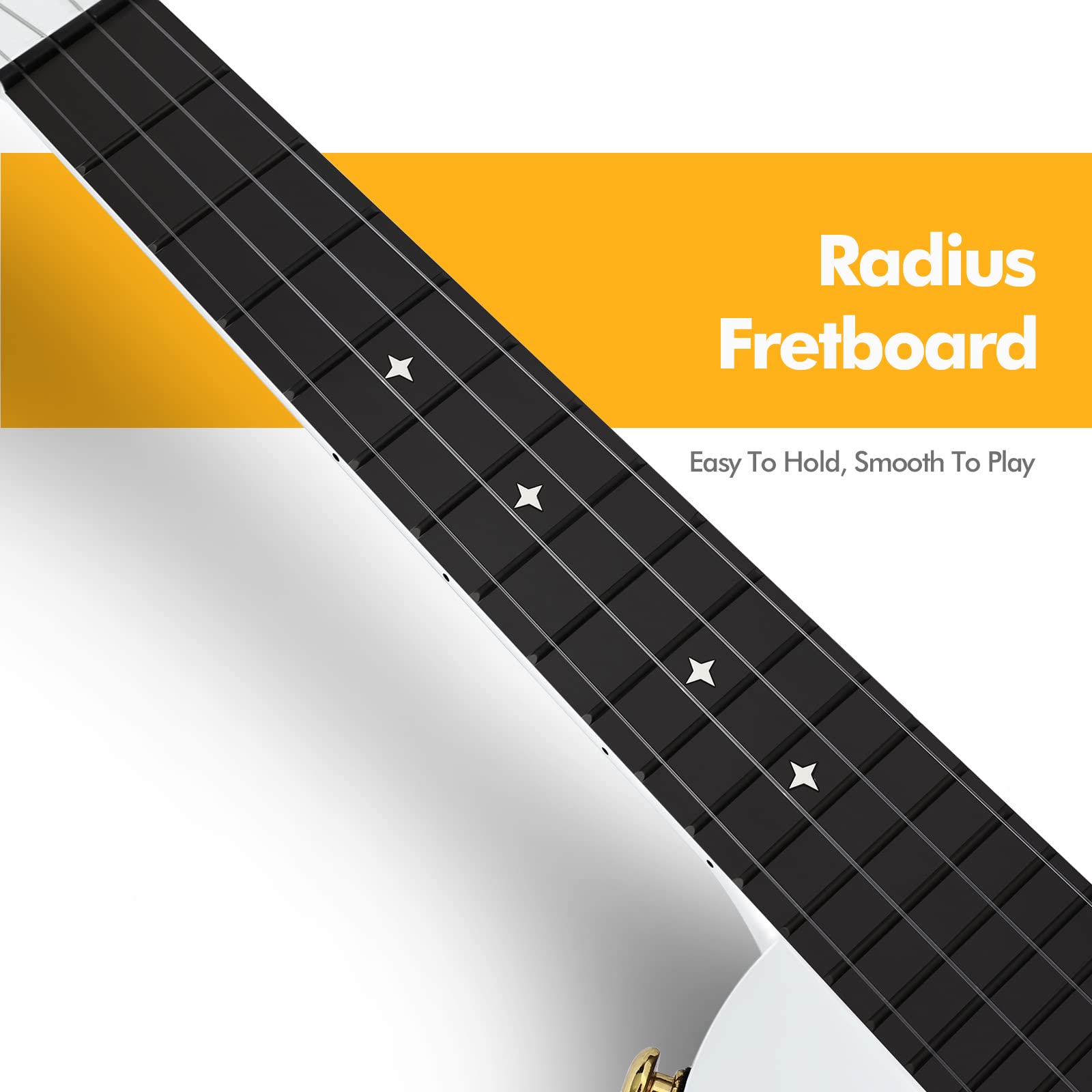 Enya Concert Ukulele Nova U 23’’ Carbon Fiber Travel Ukulele with Beginner Kit & enya Magnetic Strap & Enya Smart Automatic Guitar Tuner - Image 4