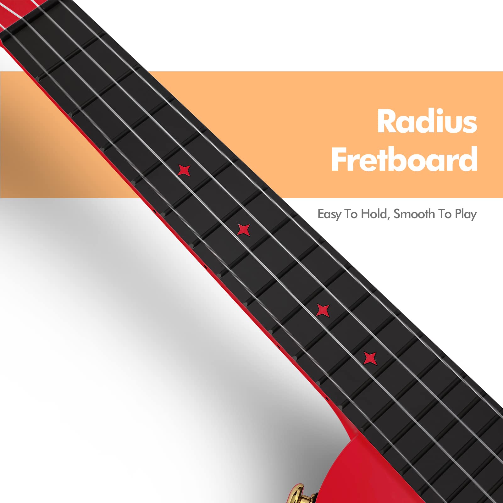 Enya Concert Ukulele Nova U 23’’ Carbon Fiber Travel Ukulele with Beginner Kit & enya Magnetic Strap - Image 4