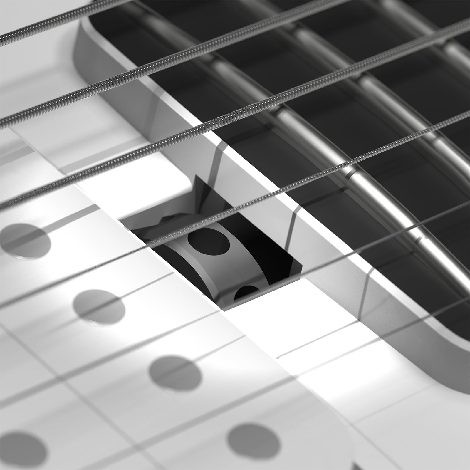 Enya Electric Guitar Nova Go Sonic Smart Electric Carbon Fiber Guitarra with 10W Wireless Speaker Ocean Blue & Smart Automatic Guitar Tuner & enya Magnetic Strap - Image 7