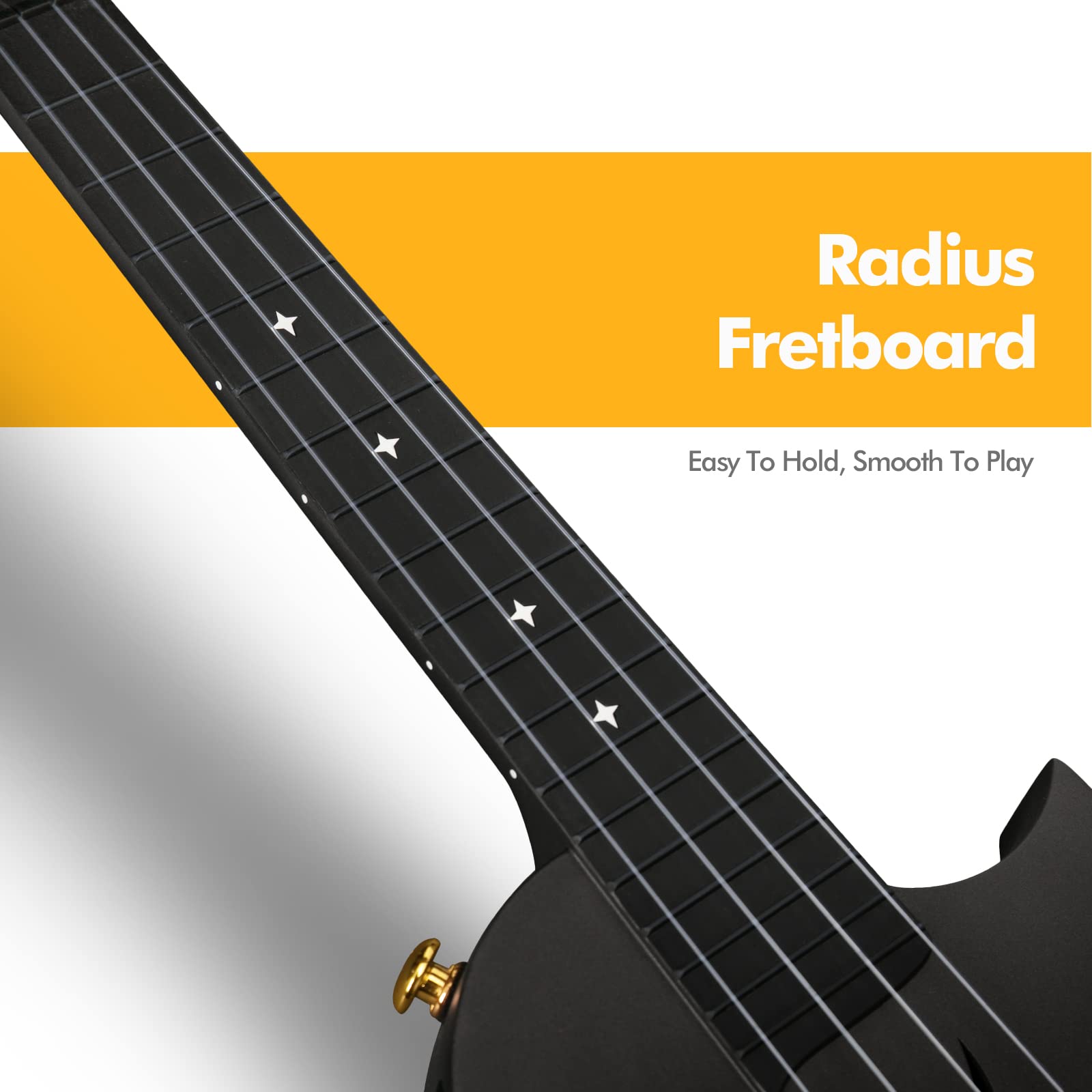 Enya Nova U Concert Ukulele 23” Carbon Fiber – Waterproof Travel Ukulele for Beginners & Adult, Lightweight Durable Body with Beginner Kit (Case, Strap, Capo, Strings) - Image 3